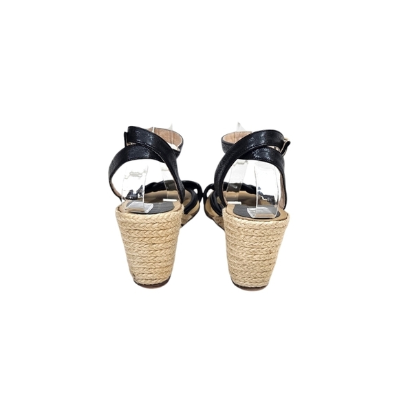 Palomitas Black Knotted Strap Espadrille Heels - Picture 5 of 9